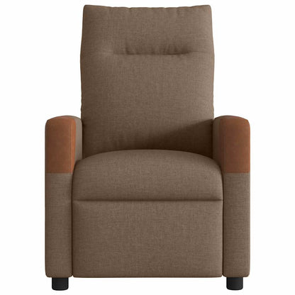 vidaXL Massagesessel Elektrisch Braun Stoff