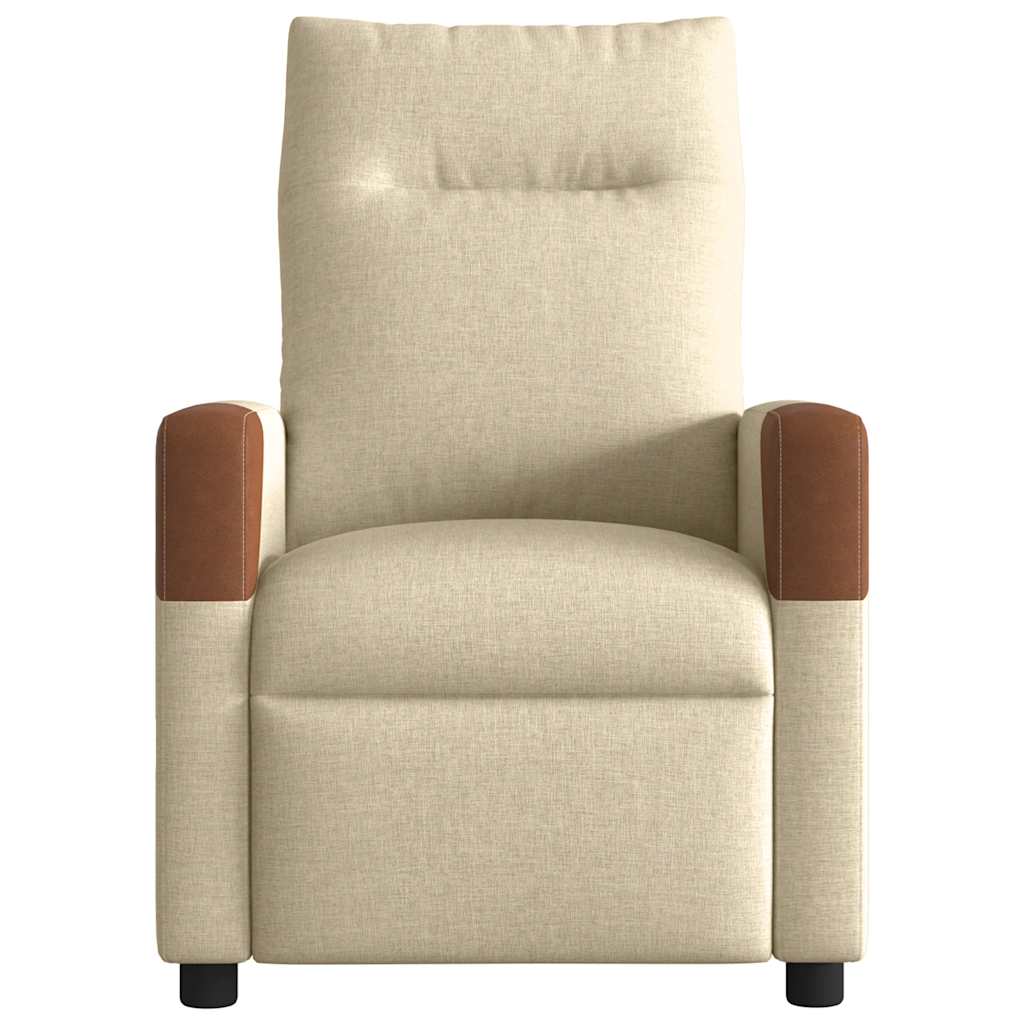 vidaXL Massagesessel Elektrisch Creme Stoff