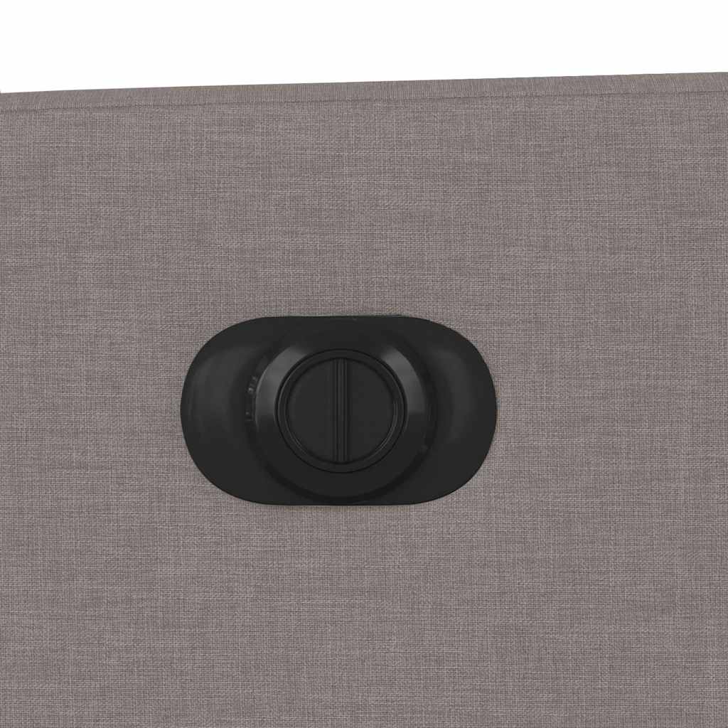 vidaXL Fauteuil de massage électrique en tissu taupe