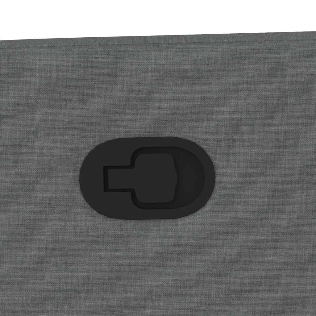 vidaXL Fauteuil releveur gris foncé en tissu