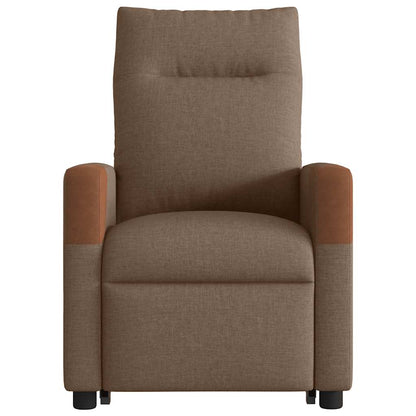 vidaXL Relaxsessel mit Aufstehhilfe Braun Stoff