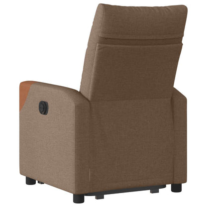 vidaXL Relaxsessel mit Aufstehhilfe Braun Stoff