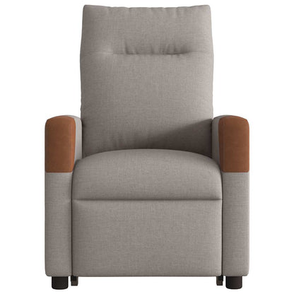 vidaXL Fauteuil relax avec fonction releveur Tissu taupe