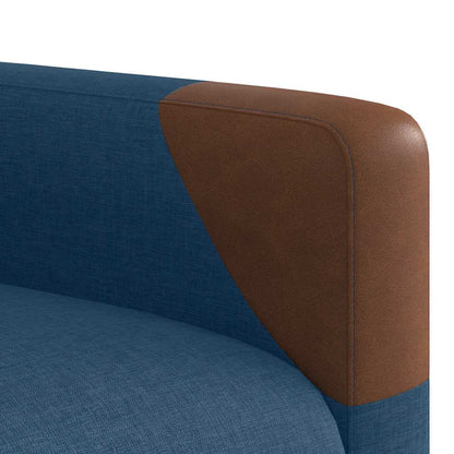 vidaXL Relaxsessel mit Aufstehhilfe Blau Stoff