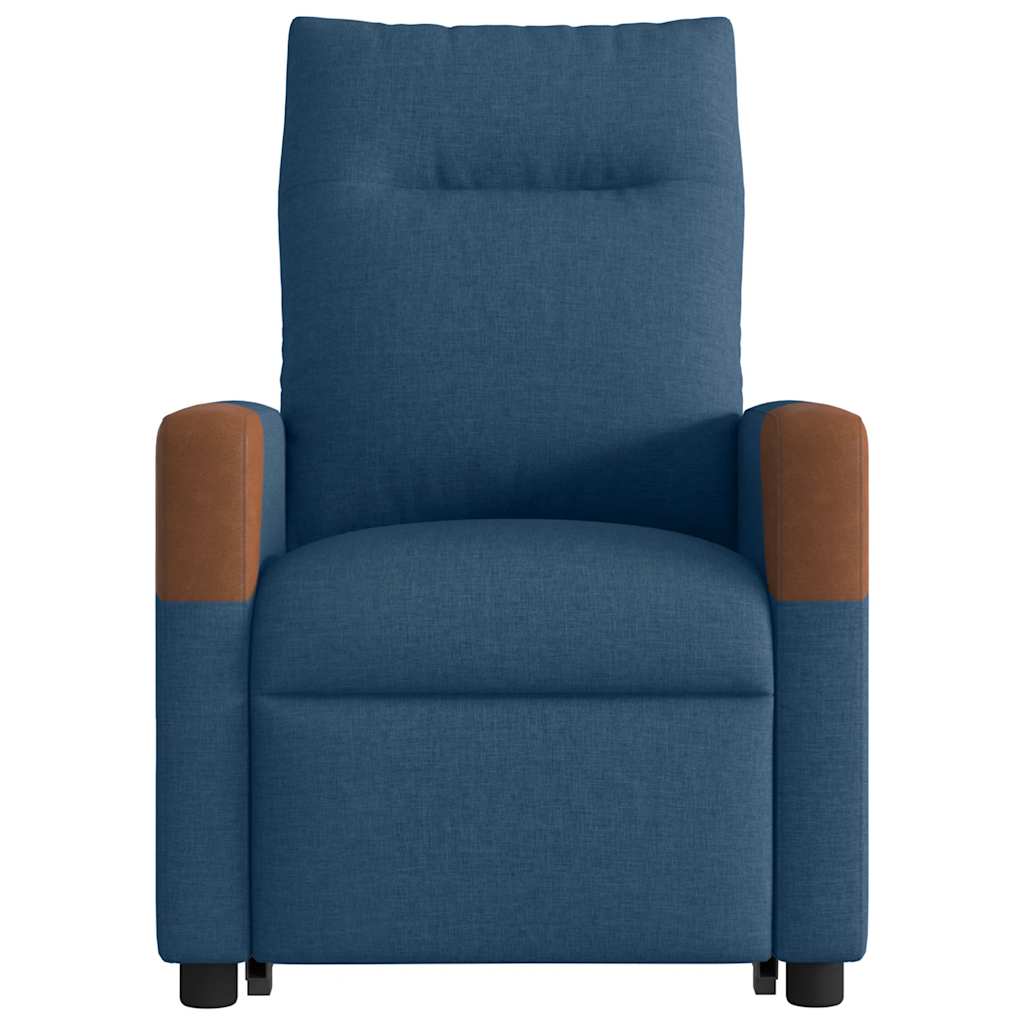 vidaXL Relaxsessel mit Aufstehhilfe Blau Stoff