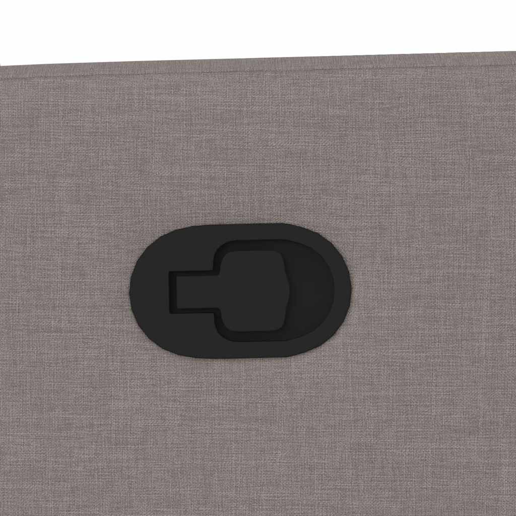 vidaXL Massagesessel mit Aufstehhilfe Taupe Stoff