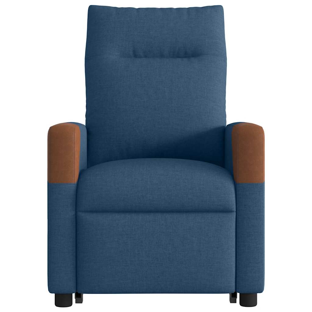 vidaXL Massagesessel mit Aufstehhilfe Blau Stoff