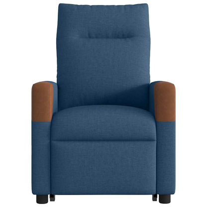 vidaXL Massagesessel mit Aufstehhilfe Blau Stoff