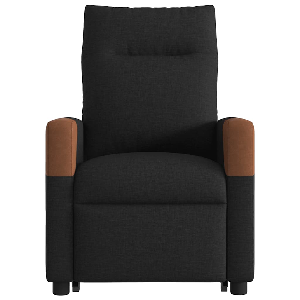vidaXL Fauteuil relax électrique avec fonction releveur Tissu Noir