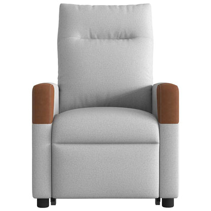 vidaXL Massagesessel mit Aufstehhilfe Elektrisch Wolkengrau Stoff
