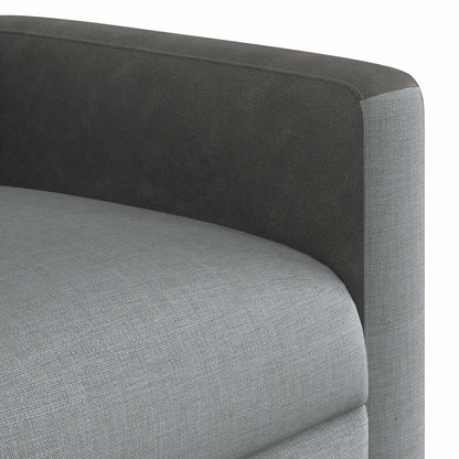 vidaXL Fauteuil relax électrique Gris clair Tissu