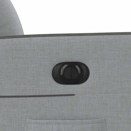 vidaXL Fauteuil relax électrique Gris clair Tissu