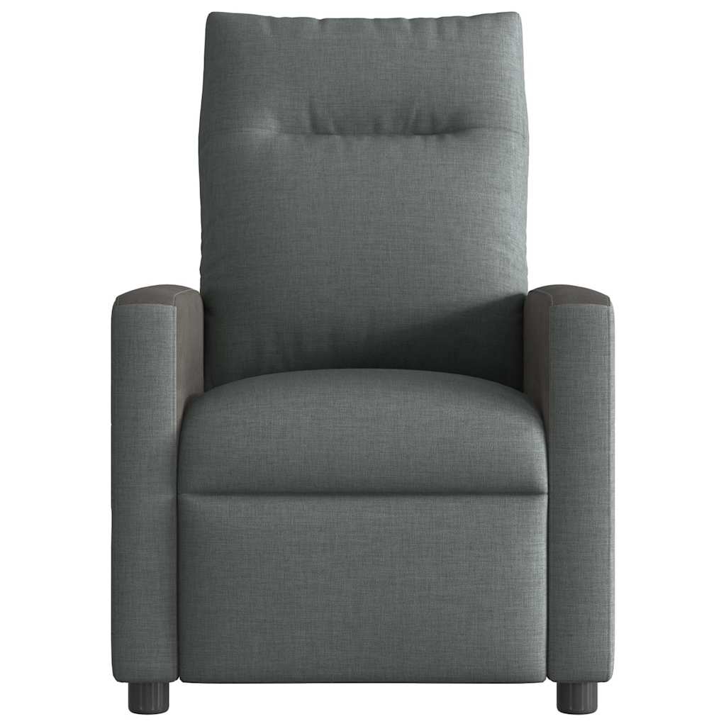 vidaXL Relaxsessel Elektrisch Dunkelgrau Stoff