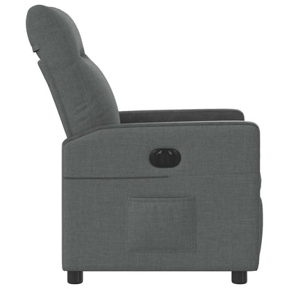 vidaXL Relaxsessel Elektrisch Dunkelgrau Stoff