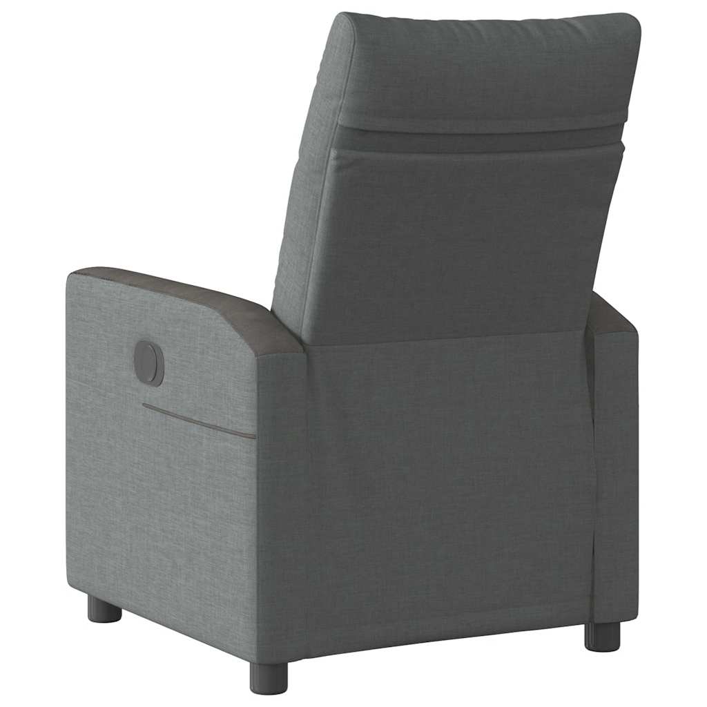 vidaXL Relaxsessel Elektrisch Dunkelgrau Stoff