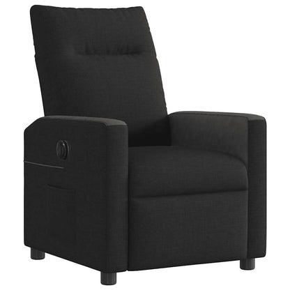 vidaXL Fauteuil relax électrique noir en tissu