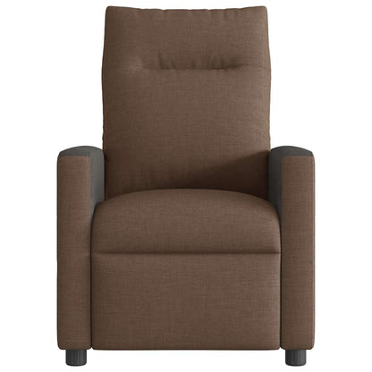 vidaXL Relaxsessel Elektrisch Braun Stoff