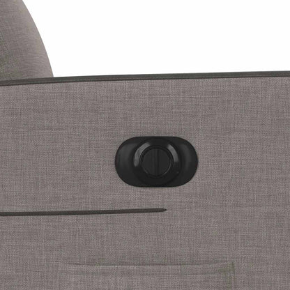 vidaXL Fauteuil relax électrique tissu taupe