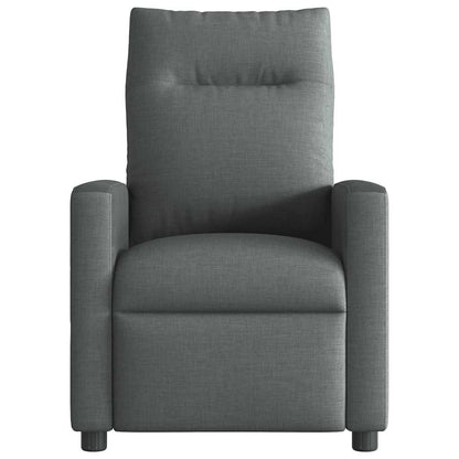 vidaXL Fauteuil de massage électrique Gris foncé Tissu