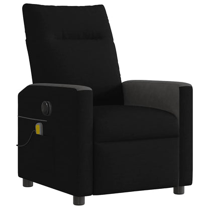 vidaXL Massagesessel Elektrisch Schwarz Stoff