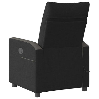 vidaXL Massagesessel Elektrisch Schwarz Stoff