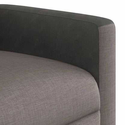 vidaXL Fauteuil de massage électrique en tissu taupe