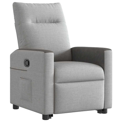 Fauteuil relax inclinable électrique gris nuage en tissu vidaXL