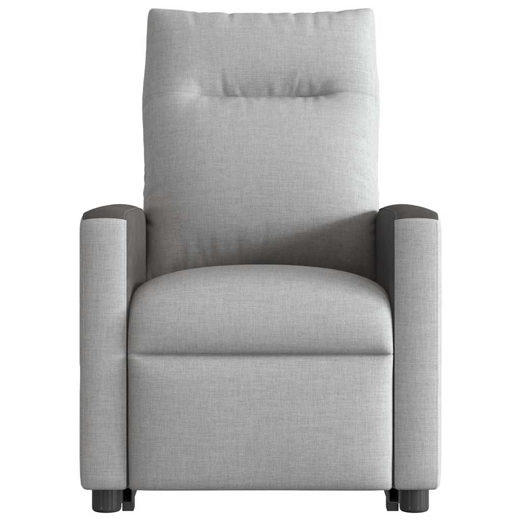 Fauteuil relax inclinable électrique gris nuage en tissu vidaXL