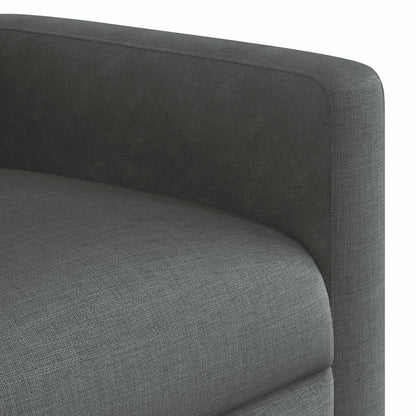 vidaXL Relaxsessel mit Aufstehhilfe Dunkelgrau Stoff