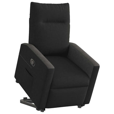 vidaXL Relaxsessel mit Aufstehhilfe Schwarz Stoff
