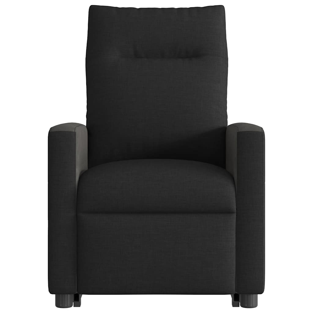 vidaXL Relaxsessel mit Aufstehhilfe Schwarz Stoff