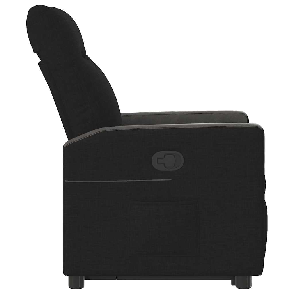 vidaXL Relaxsessel mit Aufstehhilfe Schwarz Stoff