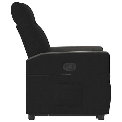 vidaXL Relaxsessel mit Aufstehhilfe Schwarz Stoff