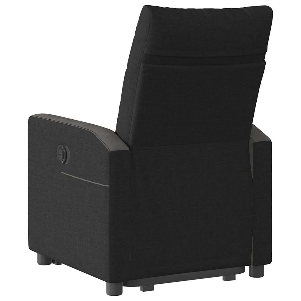 vidaXL Relaxsessel mit Aufstehhilfe Schwarz Stoff