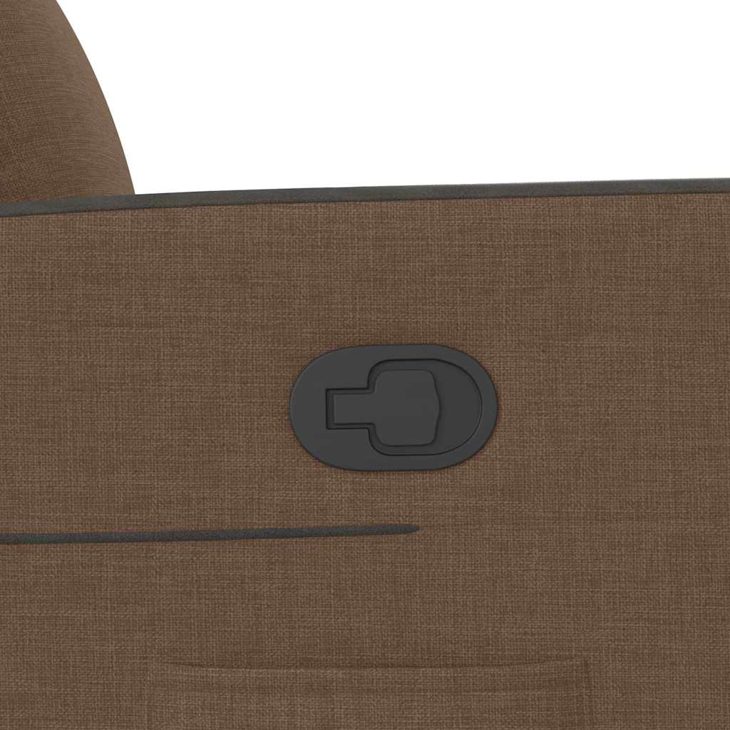 vidaXL Relaxsessel mit Aufstehhilfe Braun Stoff