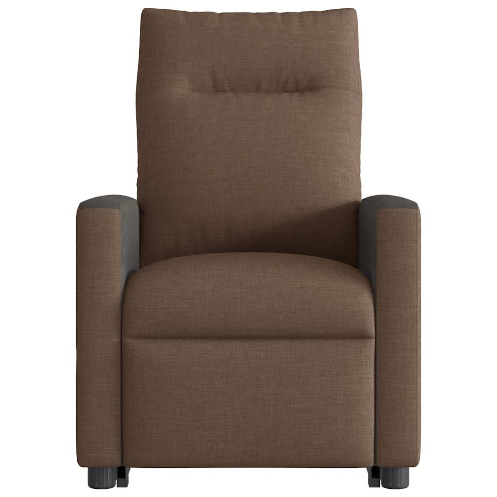 vidaXL Relaxsessel mit Aufstehhilfe Braun Stoff