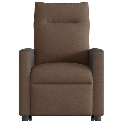 vidaXL Relaxsessel mit Aufstehhilfe Braun Stoff