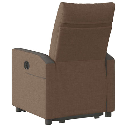 vidaXL Relaxsessel mit Aufstehhilfe Braun Stoff