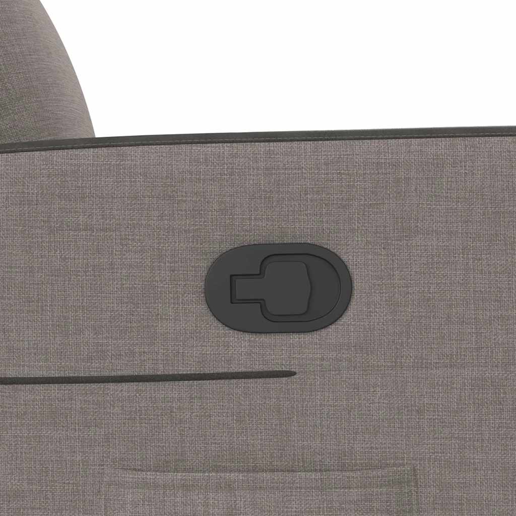 vidaXL Relaxsessel mit Aufstehhilfe Taupe Stoff