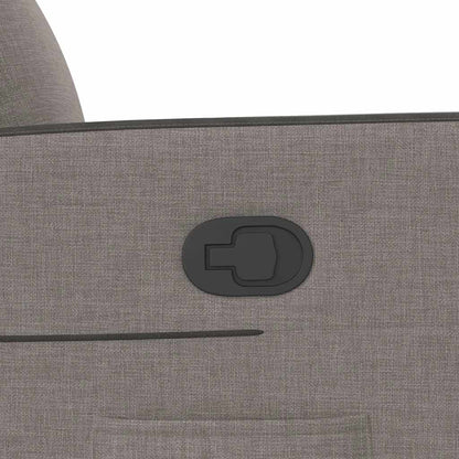 vidaXL Relaxsessel mit Aufstehhilfe Taupe Stoff