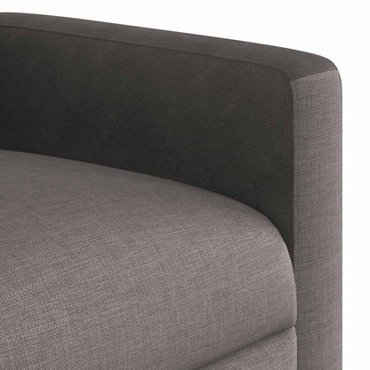 vidaXL Relaxsessel mit Aufstehhilfe Taupe Stoff