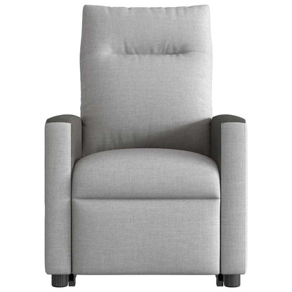 vidaXL Fauteuil de massage inclinable et releveur en tissu gris nuage
