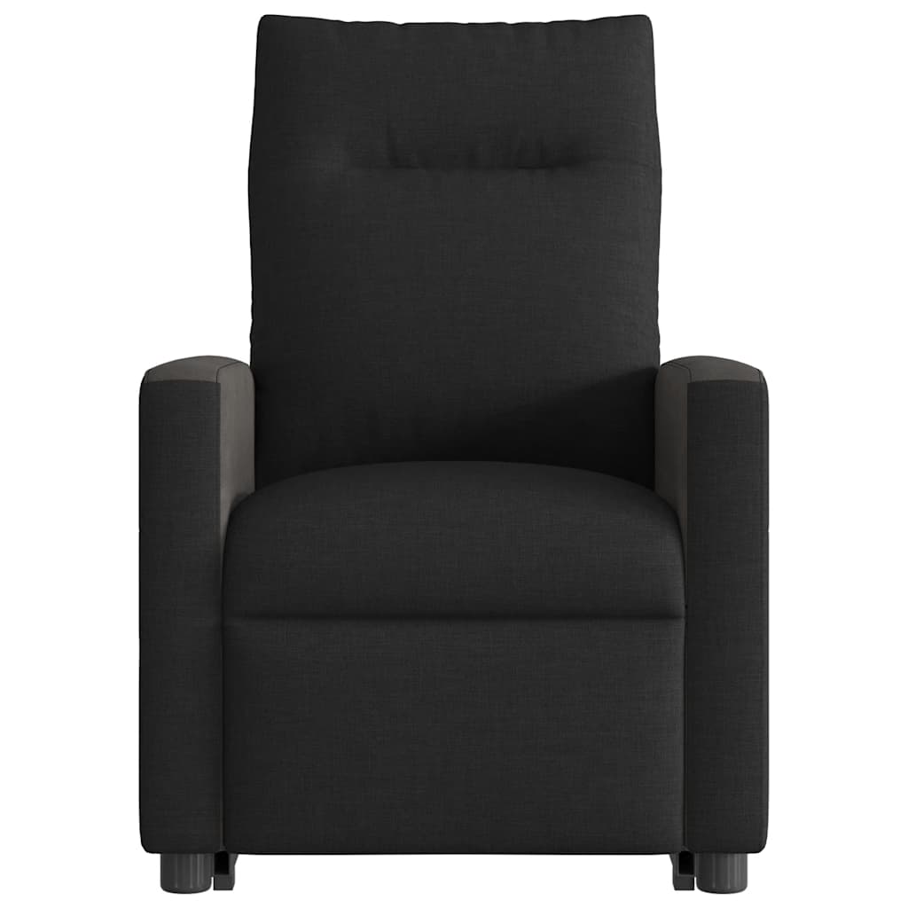 vidaXL Massagesessel mit Aufstehhilfe Schwarz Stoff