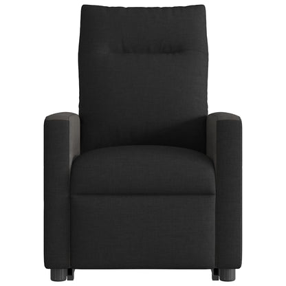 vidaXL Massagesessel mit Aufstehhilfe Schwarz Stoff