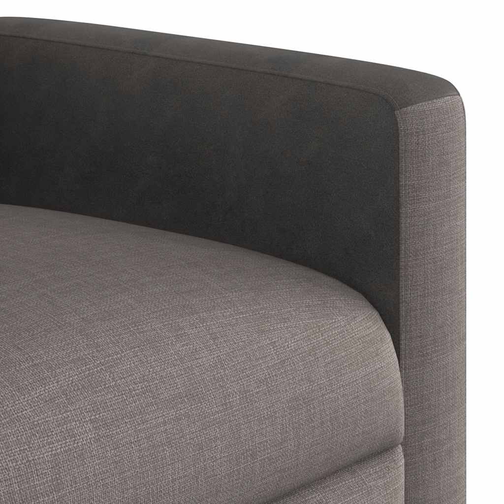 Fauteuil de massage releveur taupe en tissu vidaXL