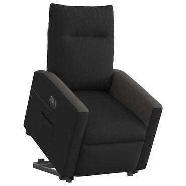 vidaXL Relaxsessel mit Aufstehhilfe Elektrisch Schwarz Stoff