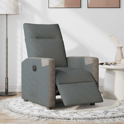 vidaXL Relaxsessel Elektrisch Dunkelgrau Stoff