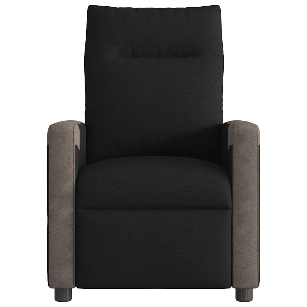 vidaXL Relaxsessel Elektrisch Schwarz Stoff