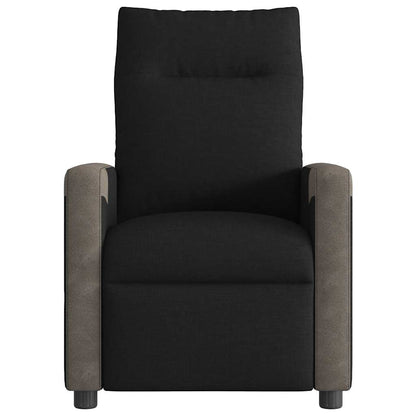 vidaXL Massagesessel Elektrisch Schwarz Stoff