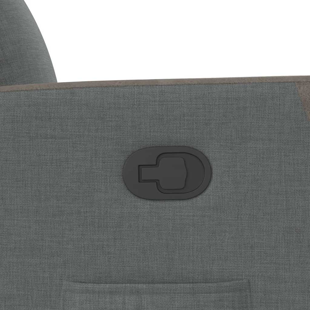 Relaxsessel mit Aufstehhilfe Dunkelgrau Stoff